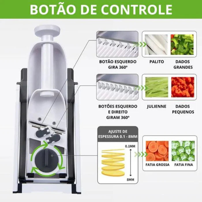 Fatiador Multifuncional 5 Em 1- [Lâmina De Aço Inox] Original